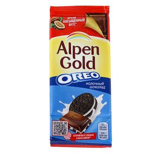 Шоколад Альпен Голд молочный Орео 95г